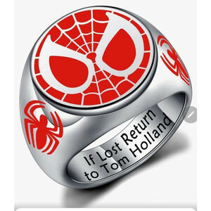 Super Spiderman Ring If Lost Return to Tom Holland Jewelry Spiderman